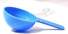 Blue Plastic Scoops.