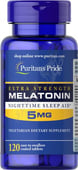 Puritan'S Pride Extra Strength Melatonin - 5 Mg 60 Softgels