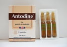 Antodine 20mg/2ml i.m. or i.v. 3 amps.