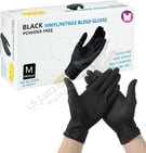 Gloves Latex (M) Black 100 Pcs