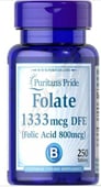 Puritan'S Pride Folate 1333Mcg Dfe(Folic Acid 800Mcg) 250 Tablets