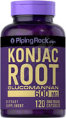 Piping Rock Konjac Root Glucomannan 600 Mg 120 Capsules