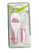 La Frutta Comb and Rubber Handle Brush