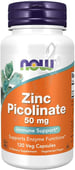 Now Foods Zinc Picolinate 50Mg 120 Veg Capsules
