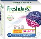 Freshdays Long Scented Mega Pack 72 Pads