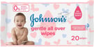 Johnson'S Gentle All Over Baby By Jonhson & Jonhson 20 Wipes