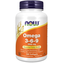 NOW Foods Omega 3-6-9 1000 mg Essential Fatty Acids 100 Softgels