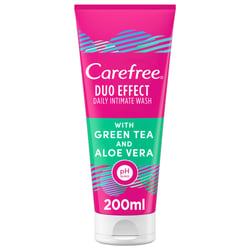 Carefree Intimate Wash Double Action Daily For Intimate Areas With Green Tea And Aloe Vera By Jonhson & Jonhson 200 Ml
