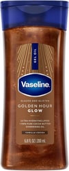 Vaseline Glazed and Glisten Golden Hour Glow Body Gel Oil Vanilla Cocoa (200 ml / 6.8 fl oz)