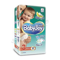Baby Joy 58 Diapers Size 3