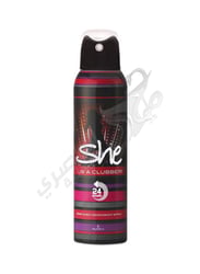 She Deodorant Spray Is Clubber Body Multicolour 150 Ml