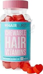 Hairburst Chewable Gum Hearts - 60 Pastilles (Ub)