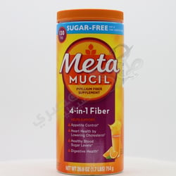 Metamucil Sugar Free Fiber Supplement Orange Smooth 754 G