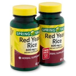 Spring Valley Red Yeast Rice Dietary Supplement 600 Mg 60 Count