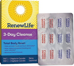 Renew Life Adult Total Body Reset Cleanse 3-Day Program 12 Capsules