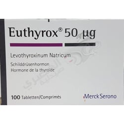 Euthyrox 50 Mcg 100 Tablets