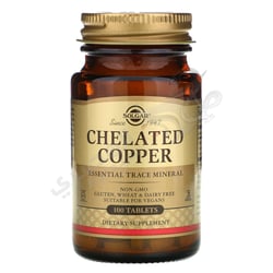 Solgar Chelated Copper - 100 Tablets