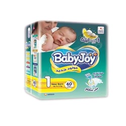 Baby Joy 60 Diapers Size 1