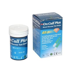 On Call Plus Blood Glucose Test Strips 25 Count for On Call Plus & EZ II Meters