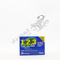 One Two Three 20 Tablets