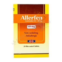 Allerfen 180 Mg 20 Tablets