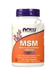 Now Foods Msm Methylsulfonylmethane Dietary Supplement 1000 Mg 120 Vegetarian Tablets