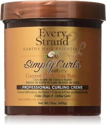 Every Strand Simply Curls Coco Oil/Shea Curl Creme 15 Ounce 425 G