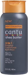 Cantu Mens 3-In-1 Shampoo Conditioner Bodywash 13.5 Ounce () (2 Pack) 400 Ml