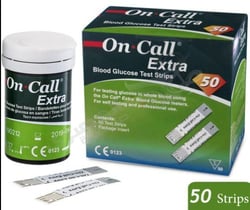 On Call Extra Blood Glucose Test Strips 50