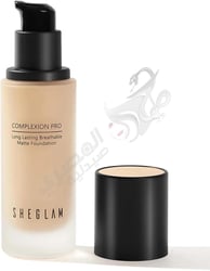 Sheglam Complexion Pro-Matte Long-Lasting Breathable Foundation - Shell (30Ml)