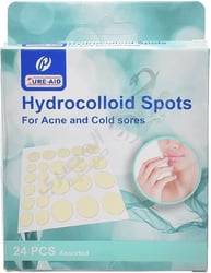 Cure Aid Hydrocolloid Spots 24 Strips