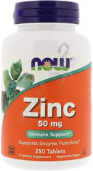 Now Zinc 50 Mg 250 Tablets