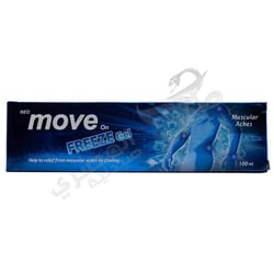 Neo Move On Freeze Gel Help To Relief From Muscular Aches By Cooling-100Gm