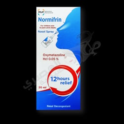 NORMIFRIN 0.05% 12 HOURS RELIEF ( OXYMETAZOLINE HCL ) NASAL SPRAY 20 ML