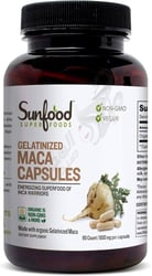 Sunfood Black Maca 800 mg 90 Capsules