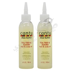 Cantu Shea Butter Tea Tree & Jojoba Hair & Scalp Oil 6oz (180ml) 2 Pack 