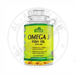 Alfa Omega 3 Fish Oil 1000 mg 60 Softgel Capsules 676194987672
