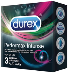 Durex Condom Performax Intense By Rickett 3 Condoms