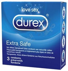Durex . Extra Safe 3 Condoms
