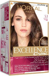L'Oreal Hair Dying Paris Excellence Creme Golden Light Brown 5.3 Light Golden Brown By 100 Gm