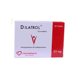 Dilatrol Tab 25 Mg 3 Strips