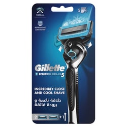 Gillette Proshield 5 Men'S Razor 1 Handle + 2 Blades