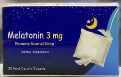 Melatonin 3 Mg promote normal sleep⚠️ 30 hard Gelatin⚠️ Capsule