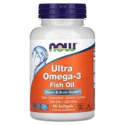 Special Import - Now Ultra Omega-3 Fish Oil 500 EPA / 250 DHA 90 Softgels