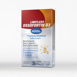 Limitless Ossofortin D3 2000IU 30Tab