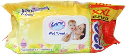 Lara Baby Soft Ultra Soft Wet Towel Provitamin B5 &Vitamin E with Chamomile Extract-120 Pieces