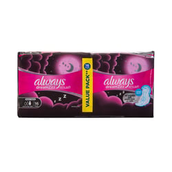 Always Dream Zzz 2 In 1 Maxi Thick Extra Long -Night 16Pads +2 Free Pads