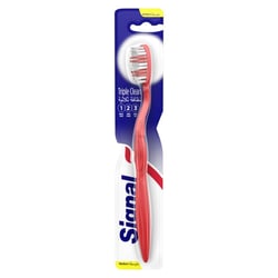 Signal Triple Clean Medium Toothbrush for Tartar Removal and Cavity Protection, one piece, multi-colour