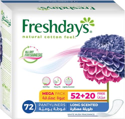 Freshdays Long Scented Mega Pack 72 Pads