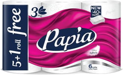 Papia Tissue - Toilet paper - 3 Ply - 6 Rolls